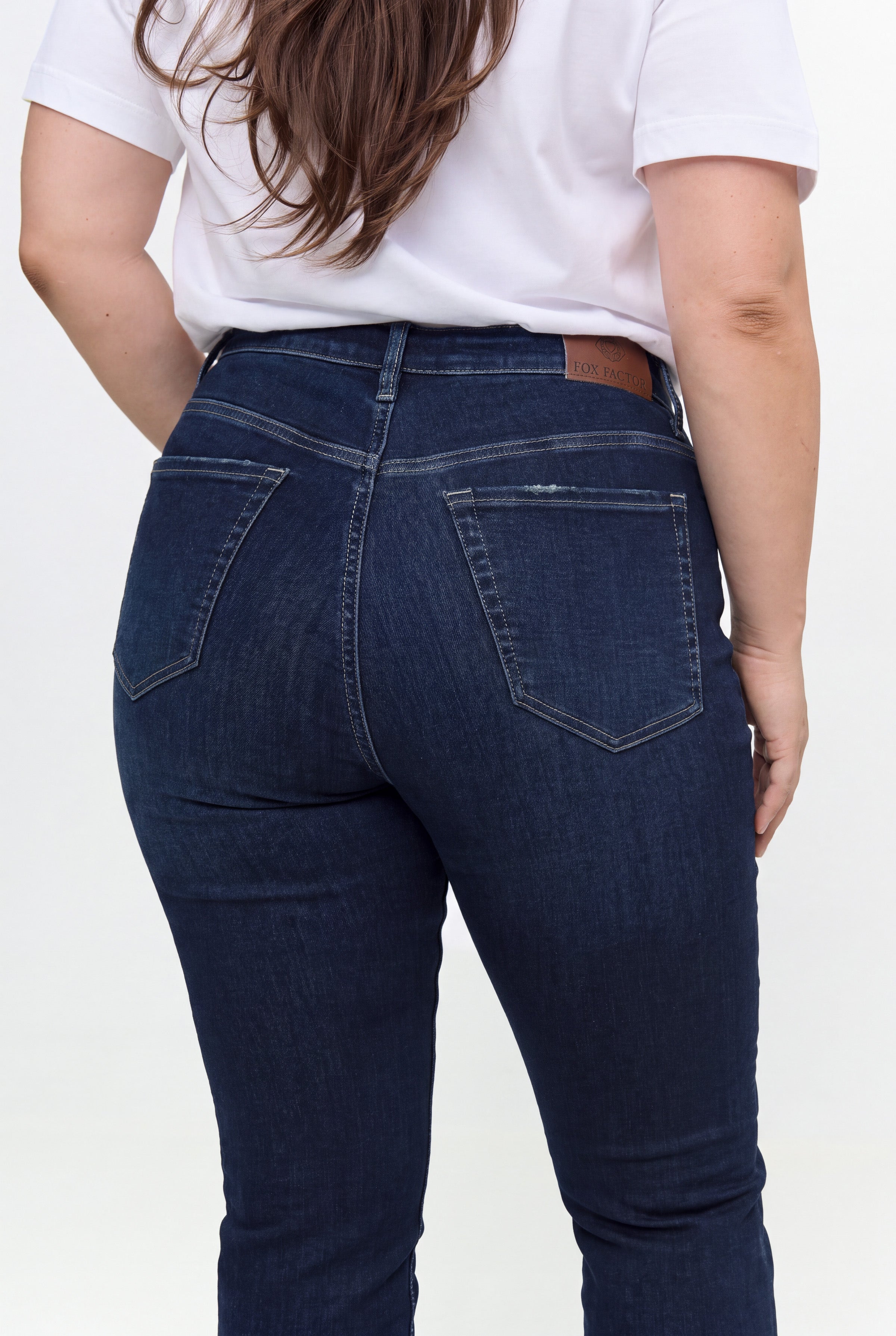 BOBI Midnight Blue — High Rise Flare Jeans | Sizes 42–54